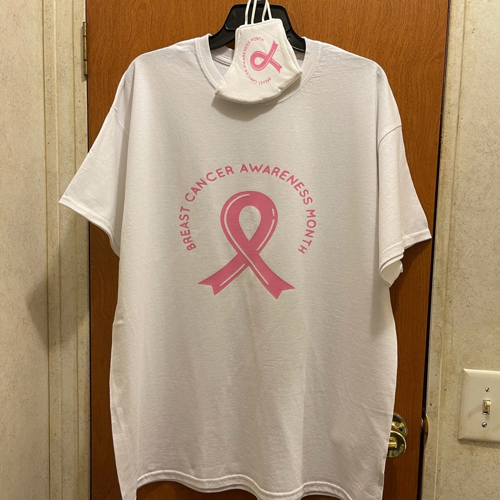 COPY - Breast Cancer T-shirt with Face Mask